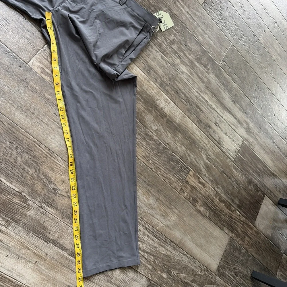 SKYR Chino Pants Mens 36x32‎ Gray Tricot Dynasty Slim Fit Slash Pocket Stretch
